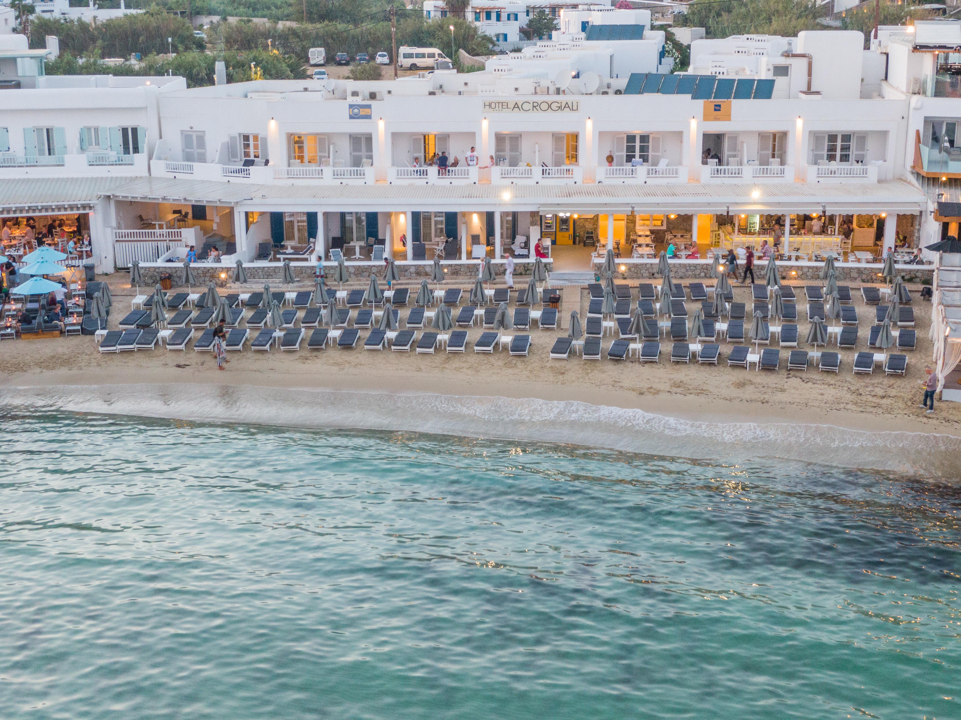 Acrogiali Beach Hotel Mykonos Platys Gialos  Zewnętrze zdjęcie